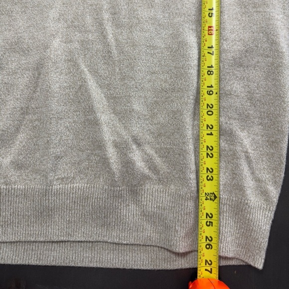 Haggar Clothing Men’s Beige Pullover 1/4 Zip‎ Mock Neck Tight Cable Knit XL - Picture 9 of 10